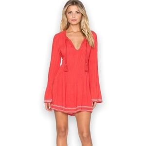 Tularosa x Revolve Audrey Dress in Watermelon Size Medium
